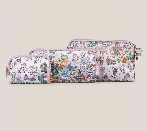 TOKIDOKI BE SET 3-PIECE POUCH SET - COSMIC DESERT