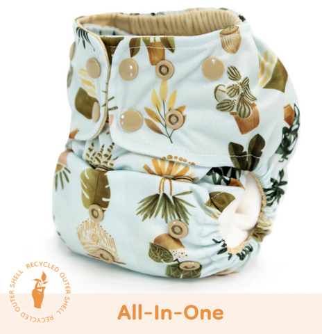 Cloth Diaper - All In One - Plants