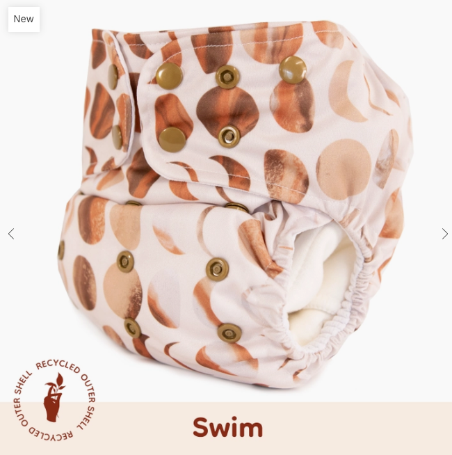 Swim Cloth Diaper - Moon Mars - All Sizes | Supreme 15-55+lbs