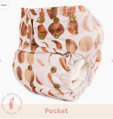 Pocket Cloth Diaper - Moon Mars - All Sizes | Supreme 15lbs-55lbs