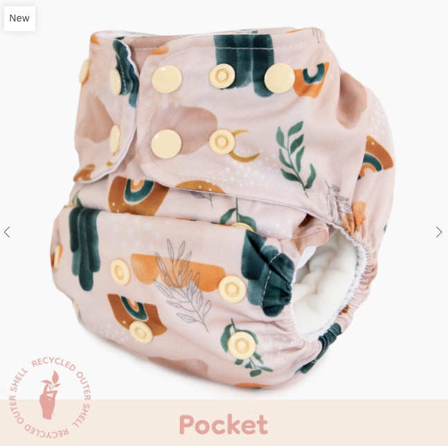 Pocket Cloth Diaper - Moon Rainbow - All Sizes | Supreme 15lbs-55lbs