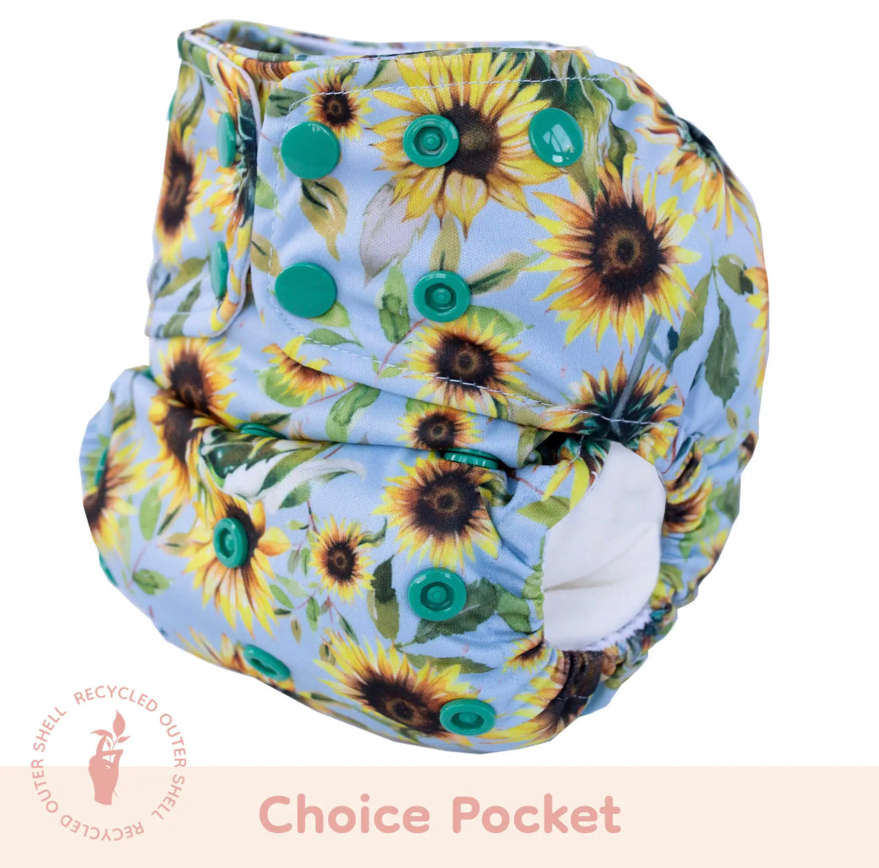 Preventa Pocket Cloth Diaper - Sunflower
